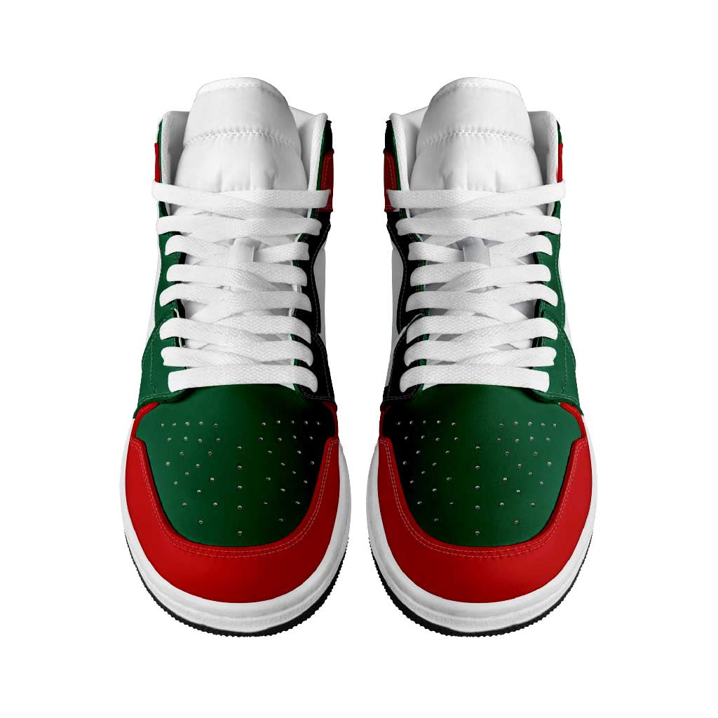 Mexico High Sneakers AJ1 Classic National Flag Style - Wonder Print Shop