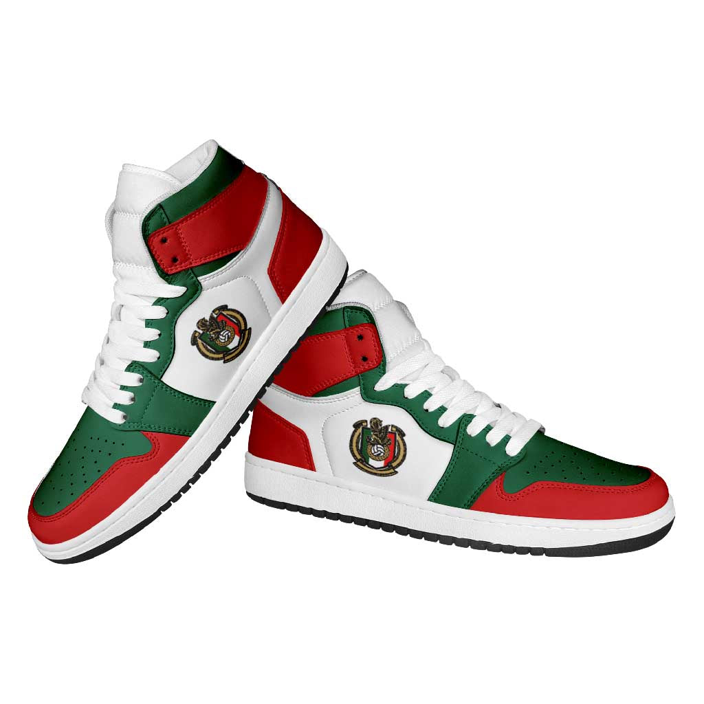 Mexico High Sneakers AJ1 Classic National Flag Style - Wonder Print Shop