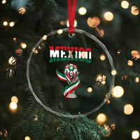 Mexico National Soccer Lover Crystal Glass Ornament Proud Mexican Fan Gift
