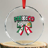 Mexico National Soccer Lover Crystal Glass Ornament Soccer Pride Fan Gift
