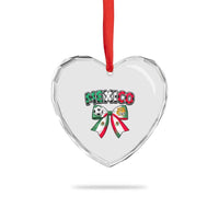 Mexico National Soccer Lover Heart Crystal Glass Ornament Soccer Pride Fan Gift