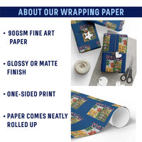 Mexico National Soccer Lover Wrapping Paper Roll Patriotic Mexican Fan Gift