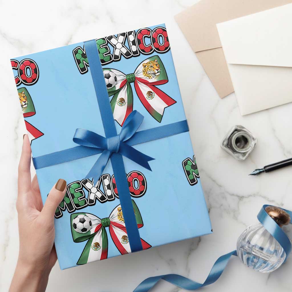 Mexico National Soccer Lover Wrapping Paper Roll Soccer Pride Fan Gift