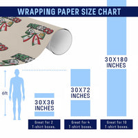 Mexico National Soccer Lover Wrapping Paper Roll Soccer Pride Fan Gift