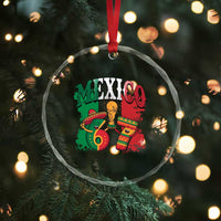 Mexico Soccer Fan Crystal Glass Ornament Funny 67 Viral Gen Alpha Slang Gift