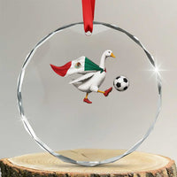 Mexico Soccer Goose Crystal Glass Ornament Mexico Futbol Fan