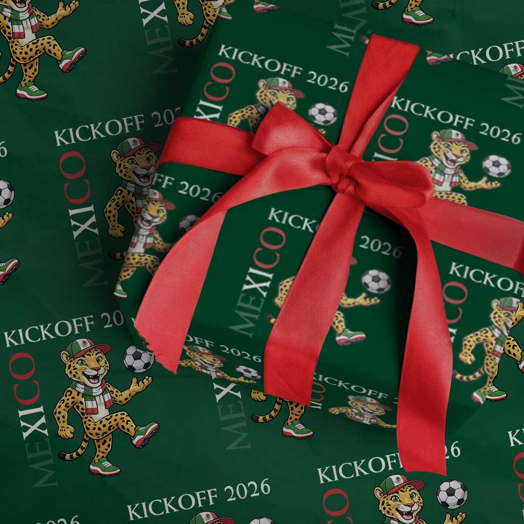 Mexico Soccer Pride Jaguar Kickoff 2026 Wrapping Paper Roll