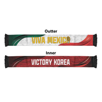 Mexico - South Korea WC2026 Together Soccer Scarf Ole Ole Ole
