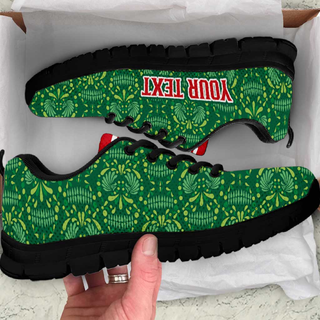 Mexico WC26 Personalized Sneakers Minimalist Aztec Eagle Green Color