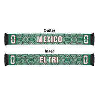 Mexico WC26 Soccer Scarf Minimalist Aztec Eagle El Tricolor