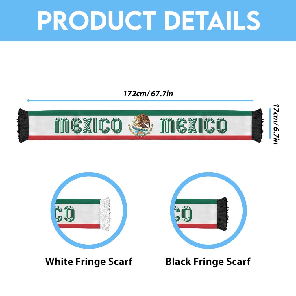 Mexico World Football 2026 Soccer Scarf National Pride Never Stops