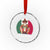 Mexico Xmas Crystal Glass Ornament Cholo Claus Mexican Santa Sombrero Feliz Navidad - Wonder Print Shop