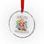 Mexico Xmas Crystal Glass Ornament Feliz Navidad Dabbing Spanish Sombrero - Wonder Print Shop