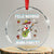 Mexico Xmas Crystal Glass Ornament Feliz Navidad Juana Party Snowman Dancing - Wonder Print Shop