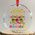 Mexico Xmas Crystal Glass Ornament Feliz Navidad Mexican Fiesta Hot Pepper Guitar Party - Wonder Print Shop