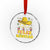 Mexico Xmas Crystal Glass Ornament Feliz Navidad Sombrero - Wonder Print Shop