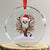 Mexico Xmas Crystal Glass Ornament Sugar Skull On Tree Funny Xmas - Wonder Print Shop