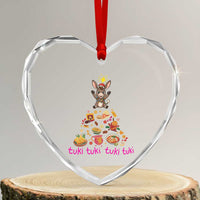 Mi Burrito Sabanero Heart Crystal Glass Ornament Donkey Mexican Christmas - Wonder Print Shop