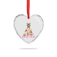 Mi Burrito Sabanero Heart Crystal Glass Ornament Donkey Mexican Christmas - Wonder Print Shop
