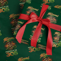 Miami Property of the 305 Skeleton Graphic Wrapping Paper Roll Street King with Sunset Florida Swag