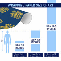 Michigan Never Stops Wrapping Paper Roll Great Lakes State Basketball Pride Gift