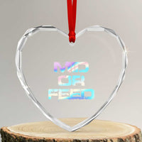 Mid Or Feed Iridescent Effect Heart Crystal Glass Ornament Funny Game Lover Gift - Wonder Print Shop