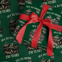 Military Navy 250th Anniversary Wrapping Paper Roll Sea To Shore 250 Years - Wonder Print Shop