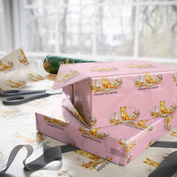 Mindful Aloka the Dog Mindfulness Wrapping Paper Roll Zen Lotus Spiritual Calm
