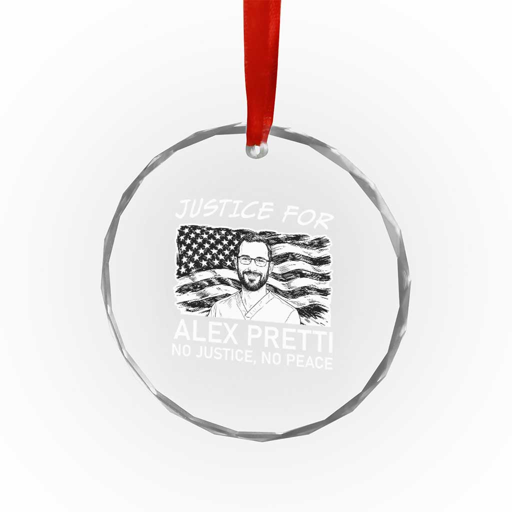 Minneapolis Strong Stand With Alex Crystal Glass Ornament Justice And Solidarity Support Gift