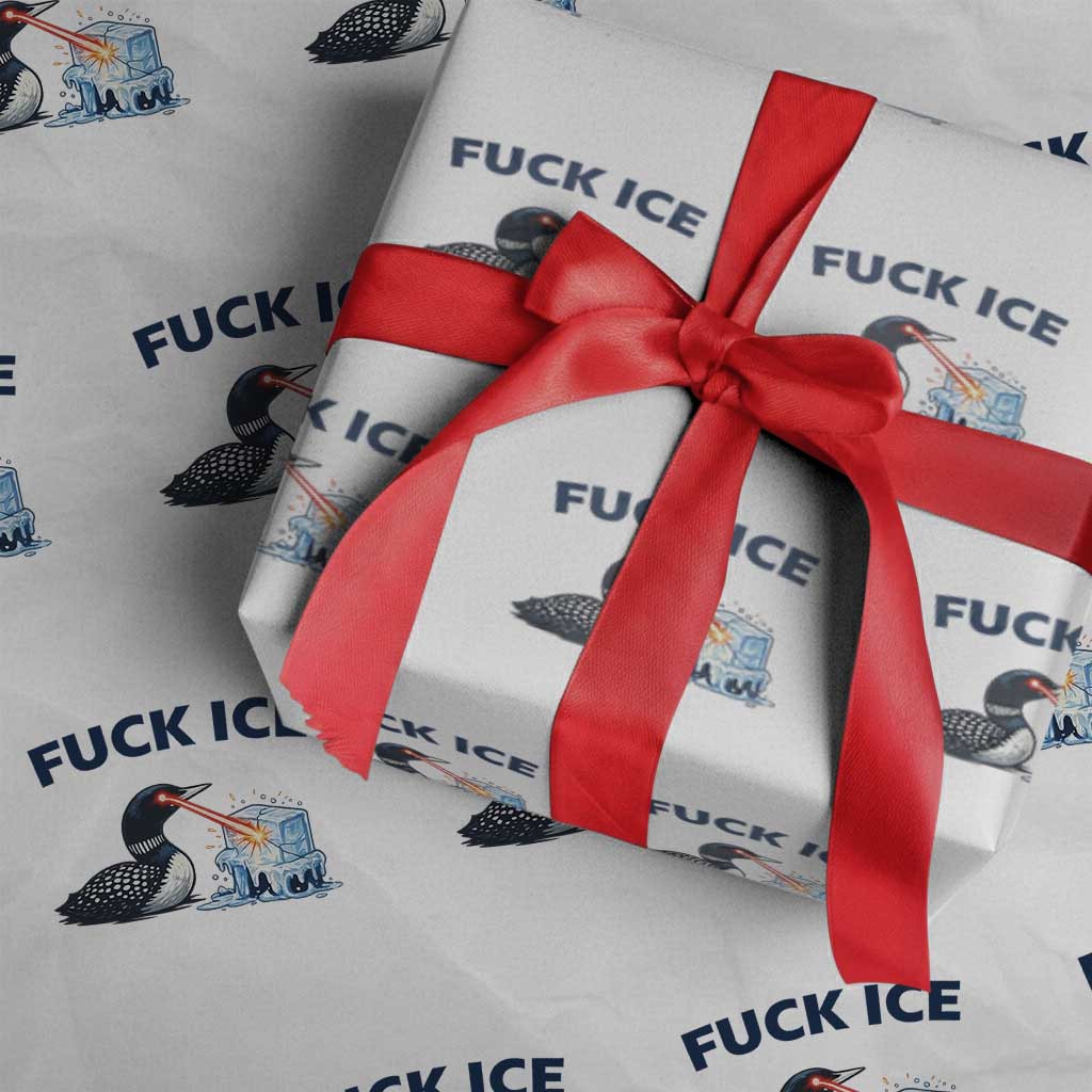 Minnesota Anti ICE Immigration Protest Ladies Wrapping Paper Roll Fuck Ice