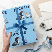 Minnesota Anti ICE Immigration Protest Ladies Wrapping Paper Roll Fuck Ice