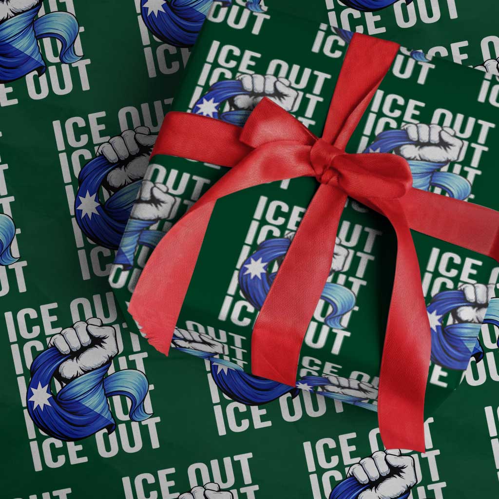 Minnesota Ice Out Wrapping Paper Roll Anti Ice Movement Protest