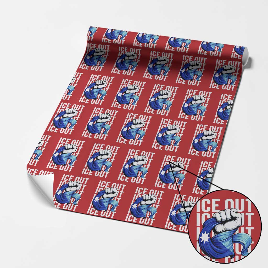 Minnesota Ice Out Wrapping Paper Roll Anti Ice Movement Protest