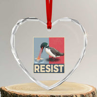 Minnesota Loon Resist Heart Crystal Glass Ornament Loon Bird Laser Ice Cube Poster Graphic