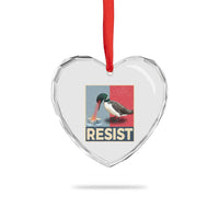 Minnesota Loon Resist Heart Crystal Glass Ornament Loon Bird Laser Ice Cube Poster Graphic