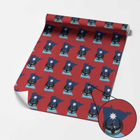 Minnesota Loon Rising Wrapping Paper Roll Star Emblem MN State Flag Pride