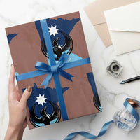 Minnesota Loon Rising Wrapping Paper Roll Star Emblem MN State Flag Pride
