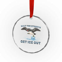 Minnesota Loon Salt The Streets Get Ice Out Crystal Glass Ornament