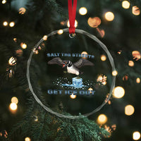 Minnesota Loon Salt The Streets Get Ice Out Crystal Glass Ornament
