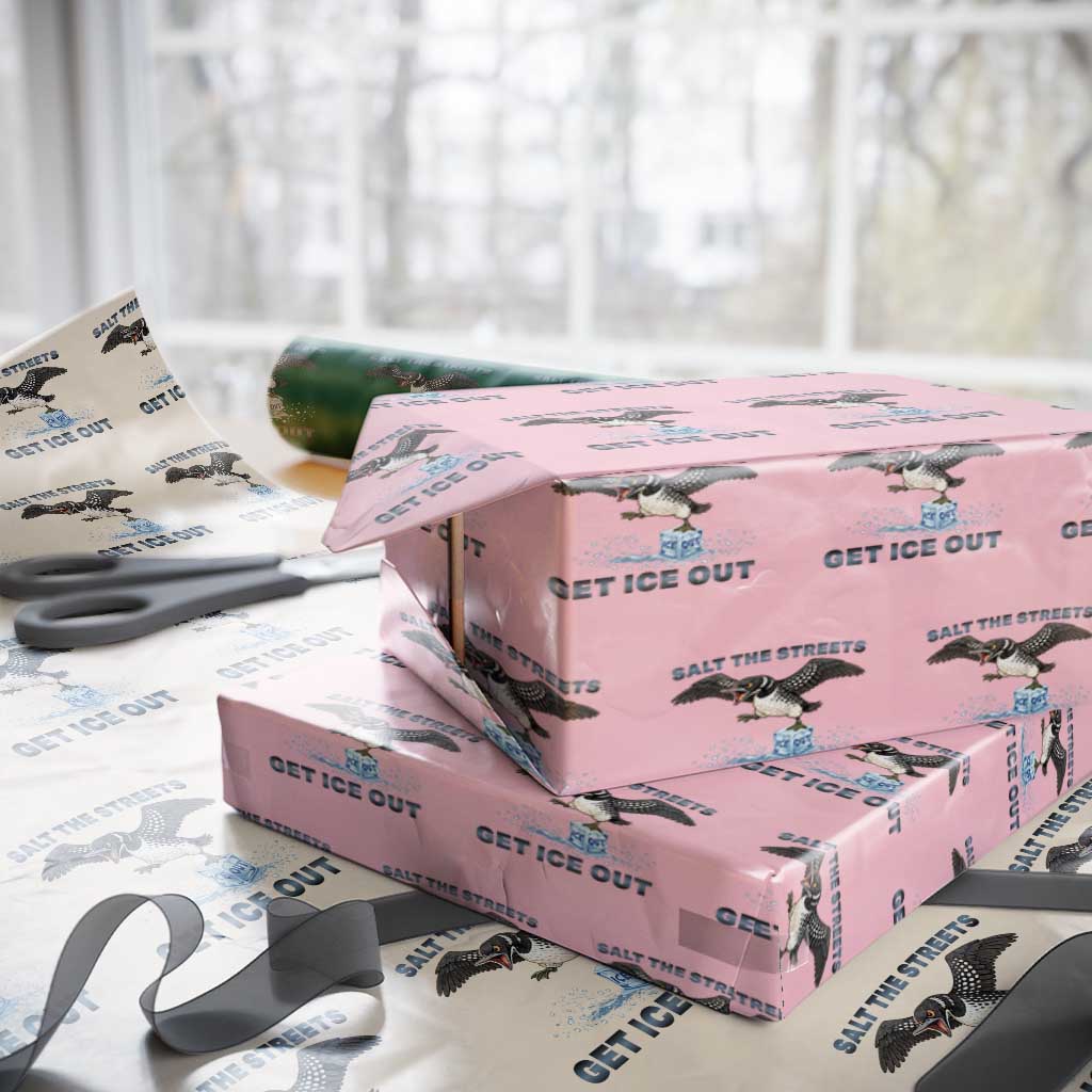 Minnesota Loon Salt The Streets Get Ice Out Wrapping Paper Roll