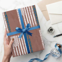 Minnesota MN State Pride Vintage American Flag Wrapping Paper Roll