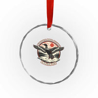 Minnesota Rebel Alliance Loon Crystal Glass Ornament Abolish Ice Protest