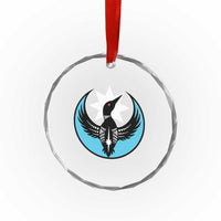 Minnesota Rebel Loon Star Emblem Crystal Glass Ornament Rebellion Symbolic Unity Graphic