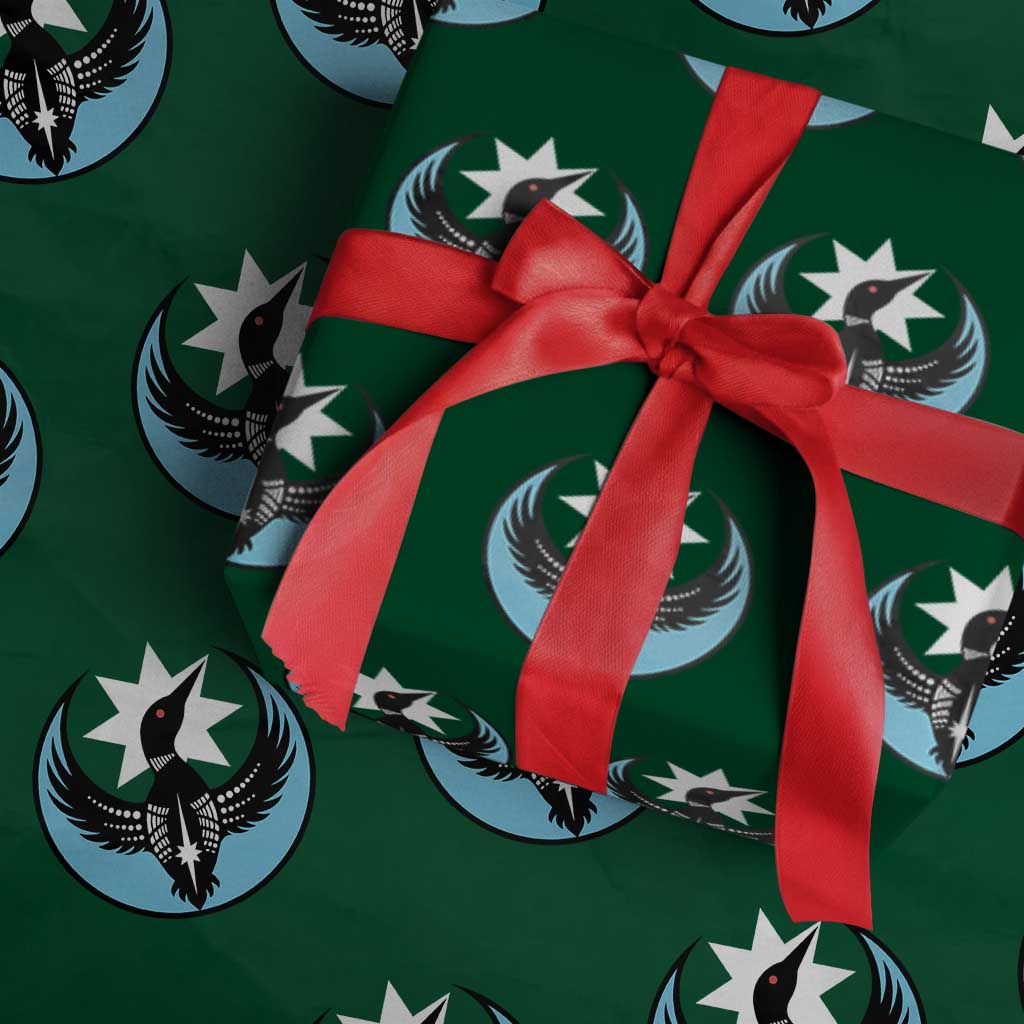 Minnesota Rebel Loon Star Emblem Wrapping Paper Roll Rebellion Symbolic Unity Graphic