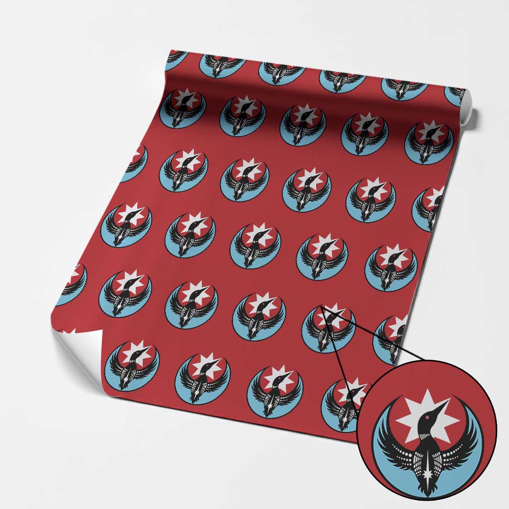 Minnesota Rebel Loon Star Emblem Wrapping Paper Roll Rebellion Symbolic Unity Graphic