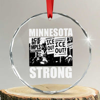 Minnesota Resist Anti ICE Immigration Protest Crystal Glass Ornament Bruce Streets Of Minneapolis Right Now