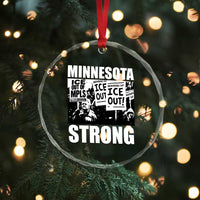 Minnesota Resist Anti ICE Immigration Protest Crystal Glass Ornament Bruce Streets Of Minneapolis Right Now
