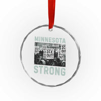 Minnesota Resist Anti ICE Immigration Protest Crystal Glass Ornament Streets Of Minneapolis Right Now Ice Out