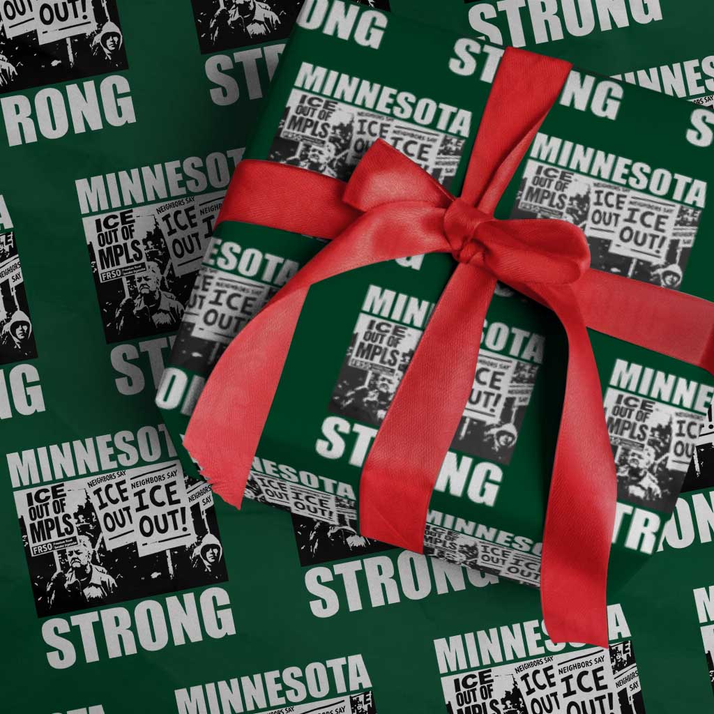 Minnesota Resist Anti ICE Immigration Protest Wrapping Paper Roll Bruce Streets Of Minneapolis Right Now