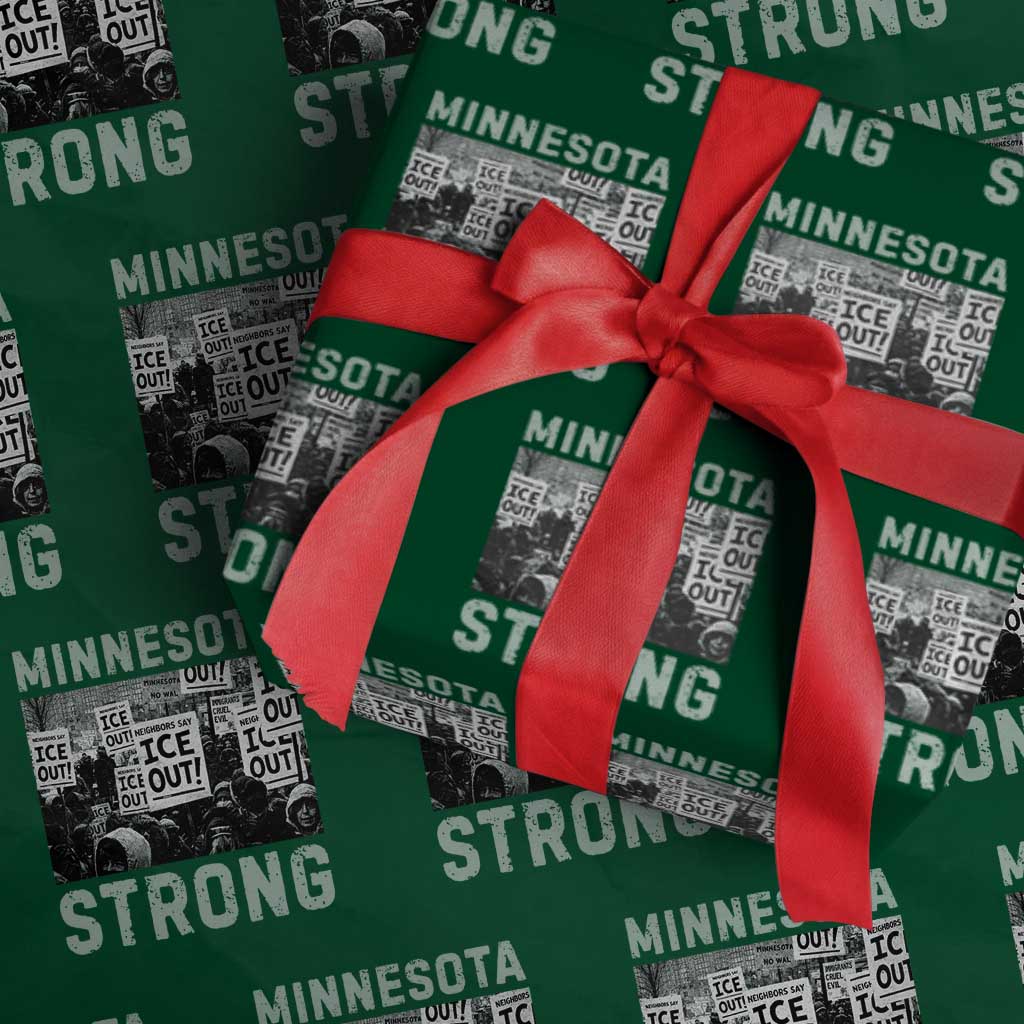 Minnesota Resist Anti ICE Immigration Protest Wrapping Paper Roll Streets Of Minneapolis Right Now Ice Out